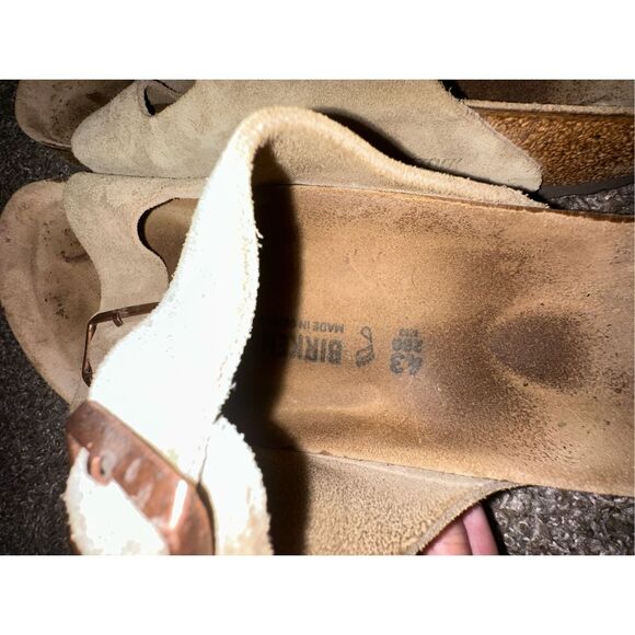 Birkenstock Arizona Taupe Suede Sandals - Picture 2 of 5